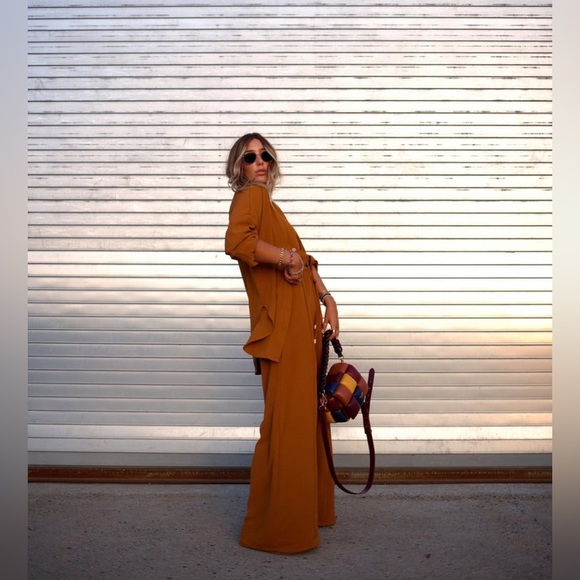 NWT HDYWT Essentials Pant Set- Caramel - Picture 1 of 14